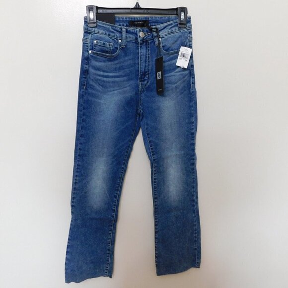 JR126 Numero Cropped High Rise Kick Flare Jeans Size 26 x 26 - Picture 1 of 2